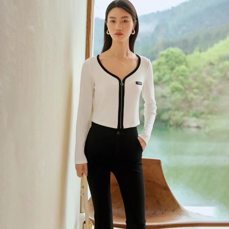 38254【依目系列】纯色休闲针织开衫3J113290D