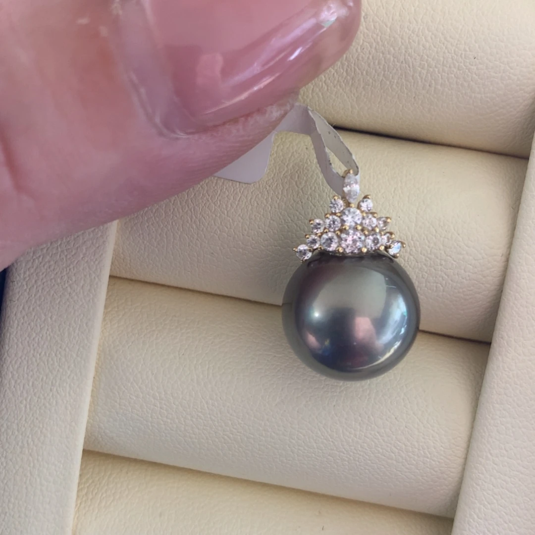 海水珍珠18K金镶嵌颈饰