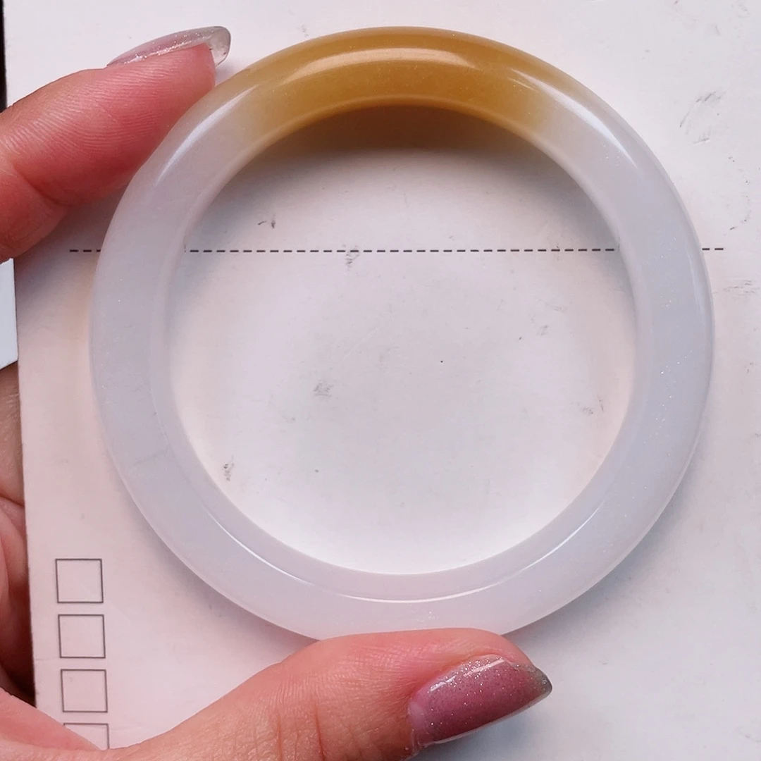 石英质玉（金丝玉）未镶嵌手镯14