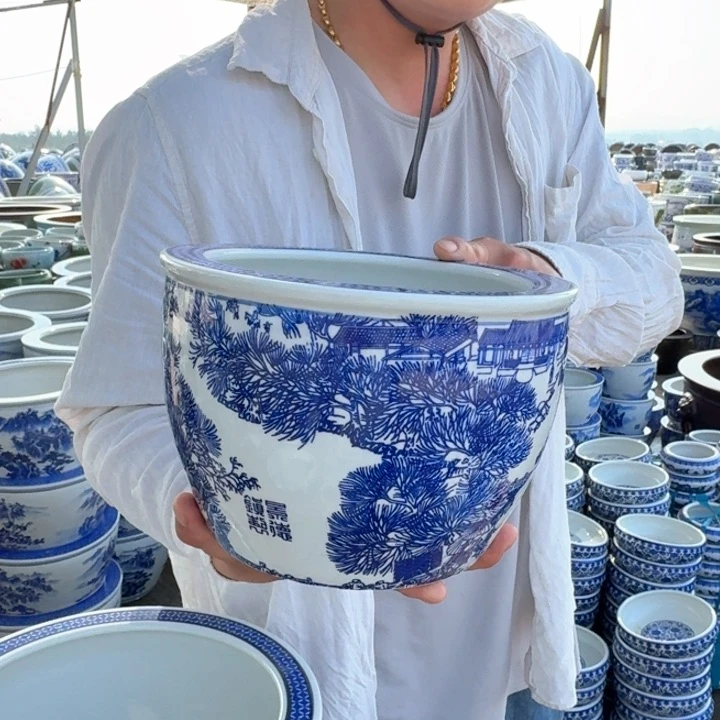 陶瓷艺术品，直径22，高15