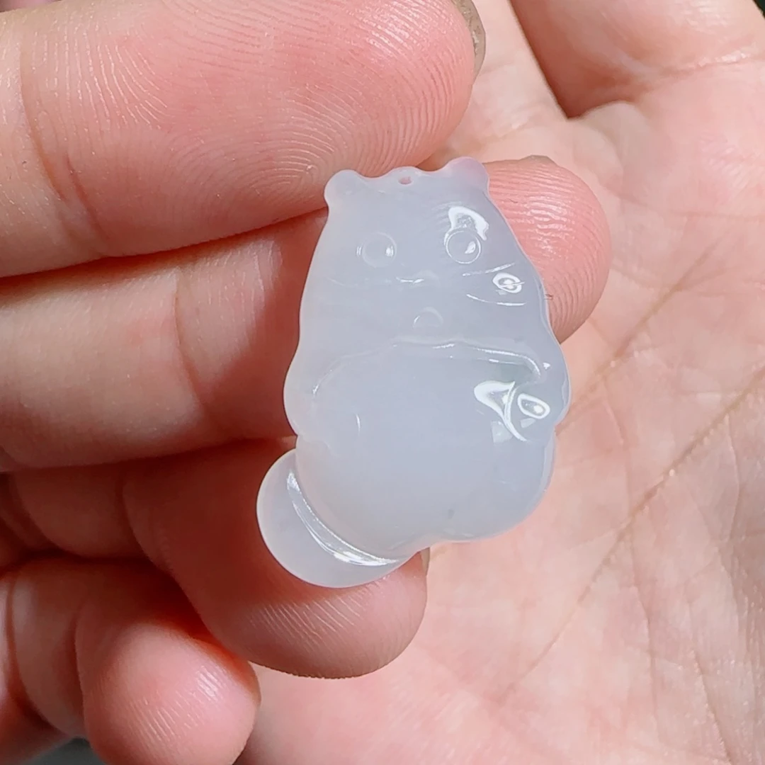 翡翠未镶嵌吊坠(不含链)小猫
