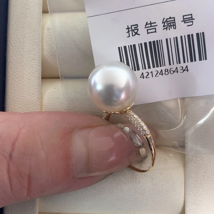 未镶嵌戒指海水珍珠