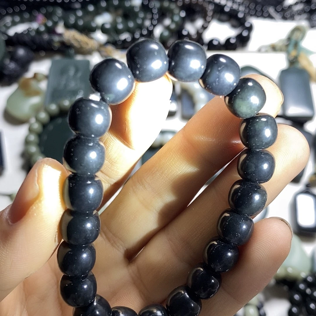 和田玉未镶嵌手链