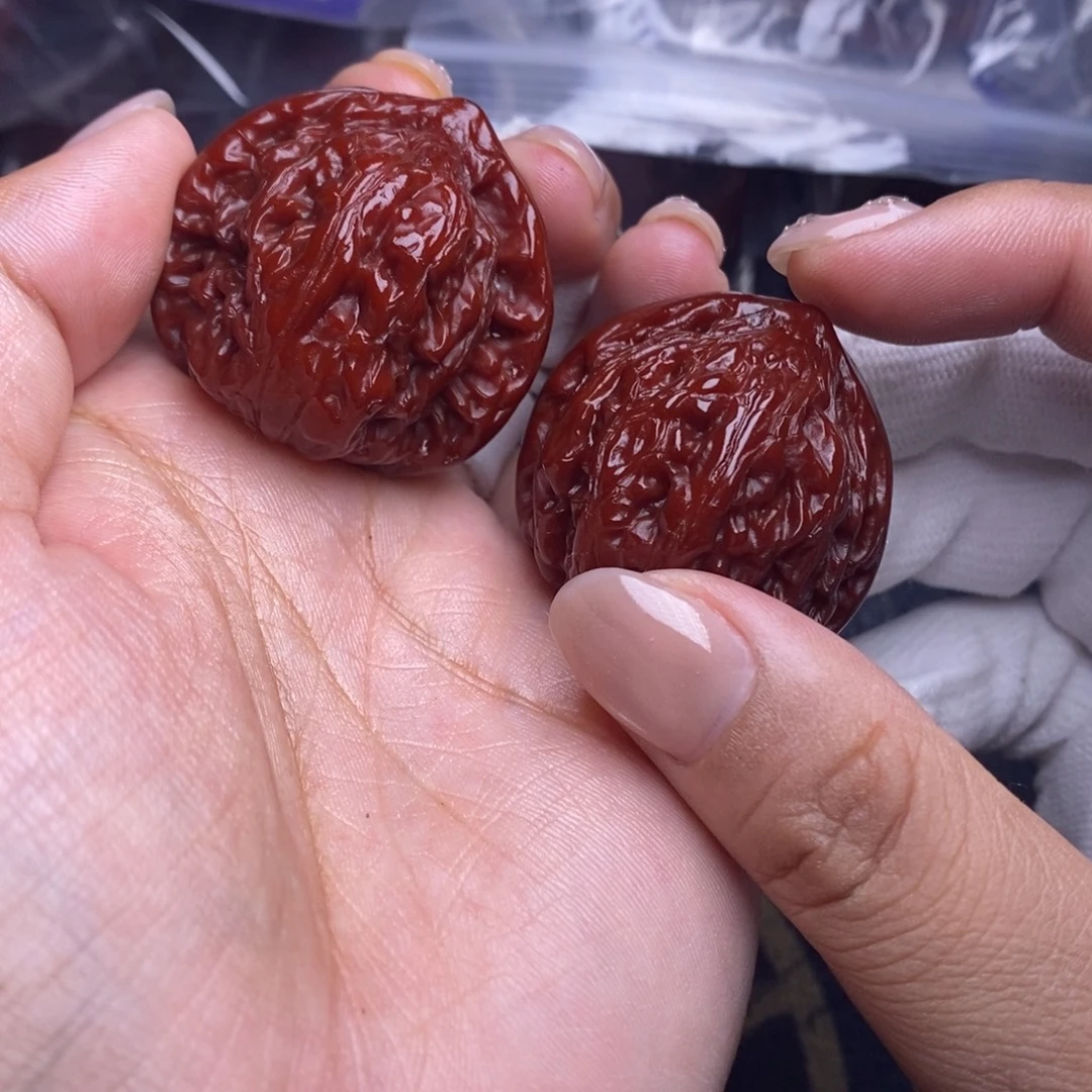 吊坠文玩核桃玉龙粗茎 36