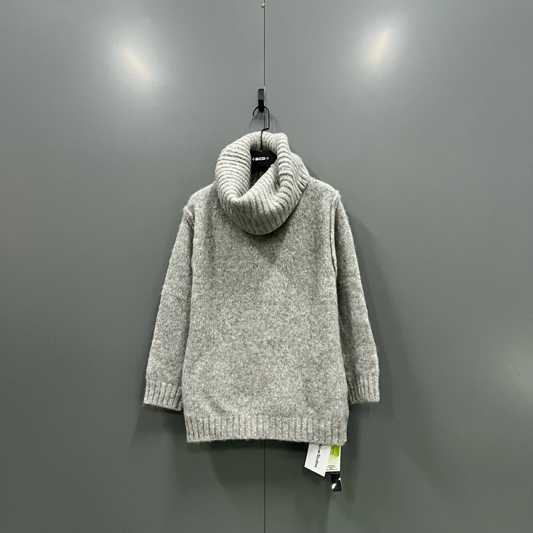 zz32 浅灰色高领毛衣打底衫XS码/全新/605035