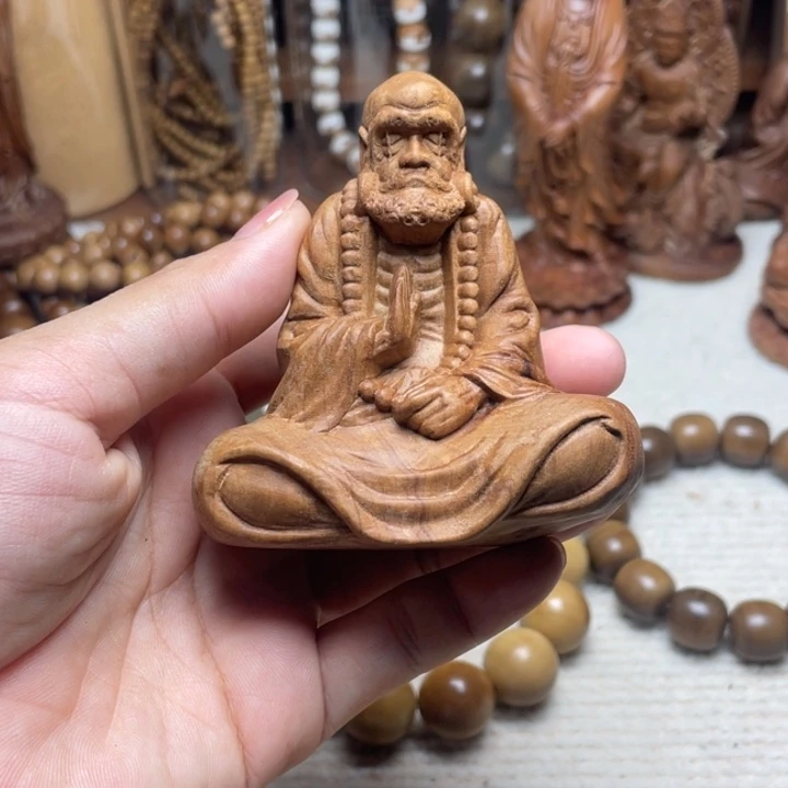 檀香木把件老山檀香达摩