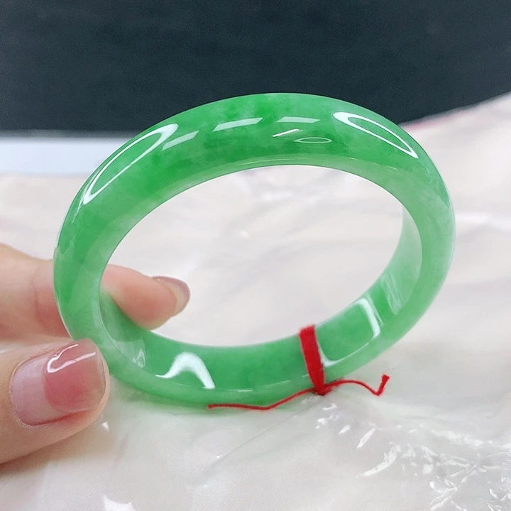 翡翠未镶嵌手镯圈52，14023