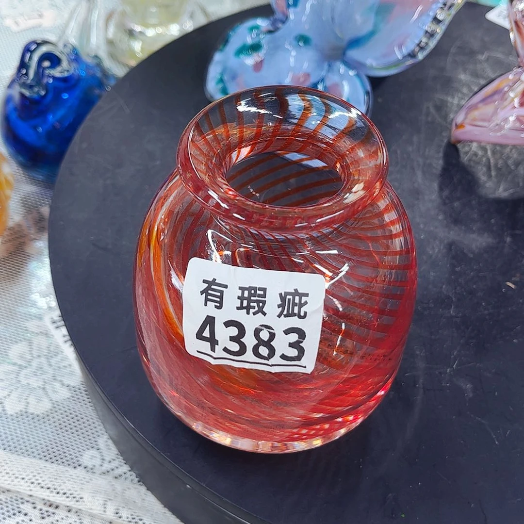 4383小瓶 瑕家悦琉璃花器工艺品
