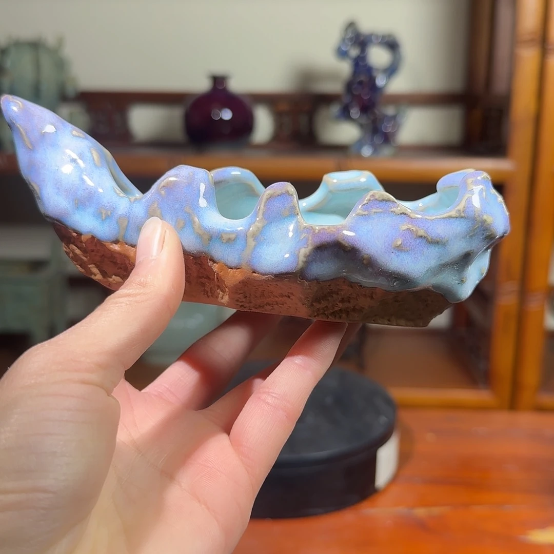 钧窑窑变工艺花盆