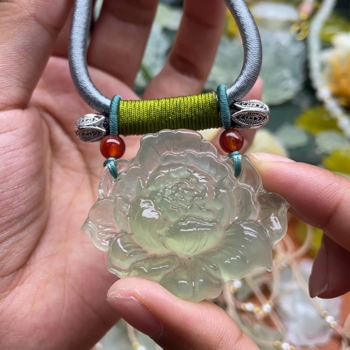 未镶嵌蛇纹石玉毛衣链锁骨链