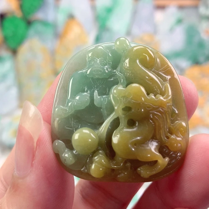 翡翠未镶嵌吊坠(不含链)