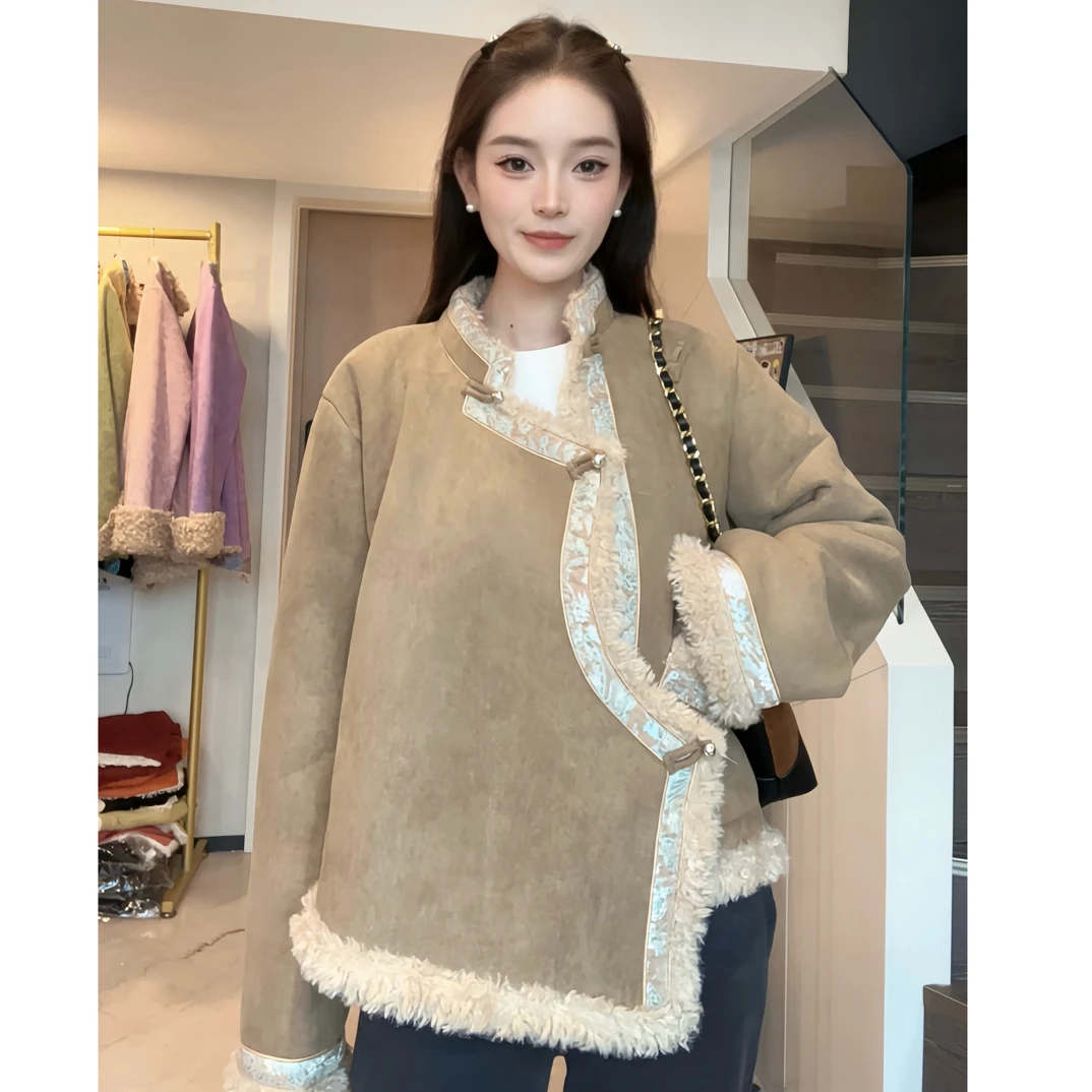 新款藏式显瘦短款百搭加厚藏式女款外套