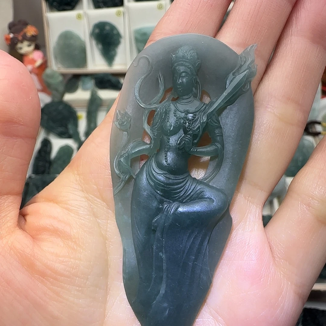 定制翡翠未镶嵌大威天龙翡翠定制