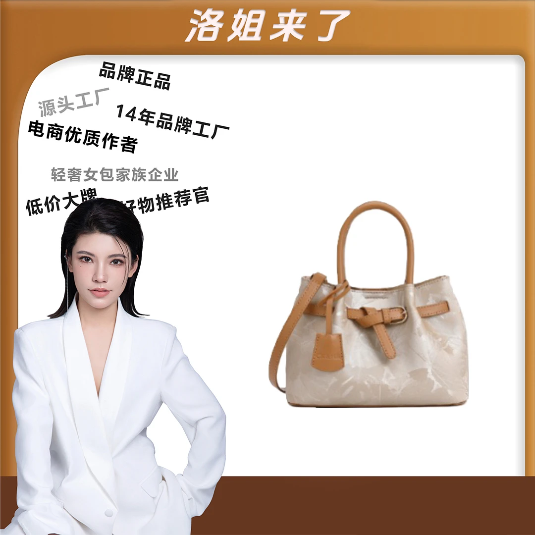 【洛洛限定】新款时尚百搭通勤单肩斜跨包DFN489-图片色