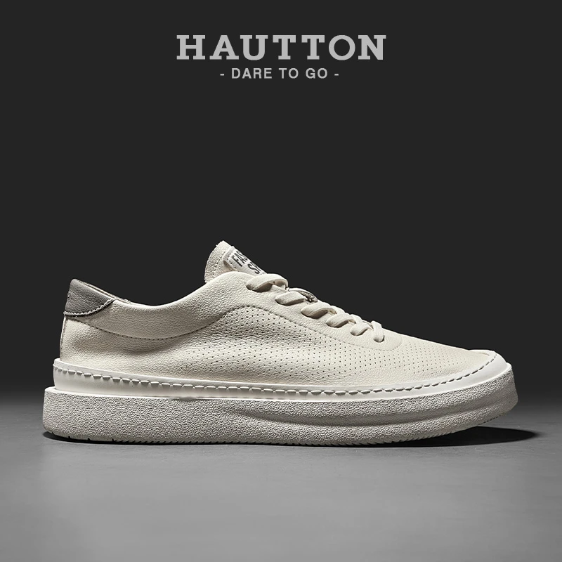 男士休闲鞋子运动板鞋男士透气真皮男鞋休闲板鞋春季9311XB122