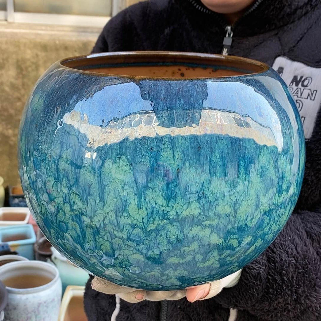 紫砂花盆口20高21福利