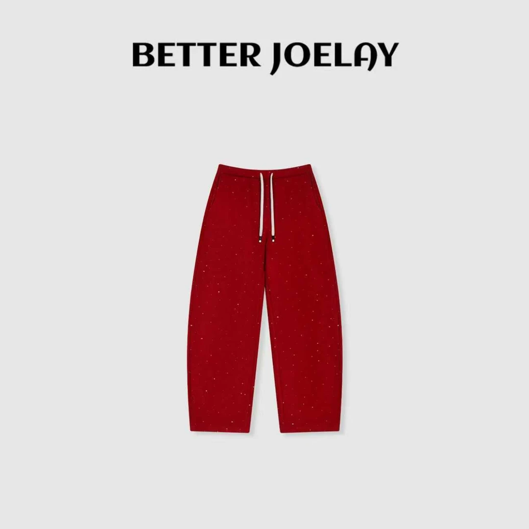 BETTER JOELAY-加绒【繁星卫裤】时尚百搭休闲风直筒裤WL1283