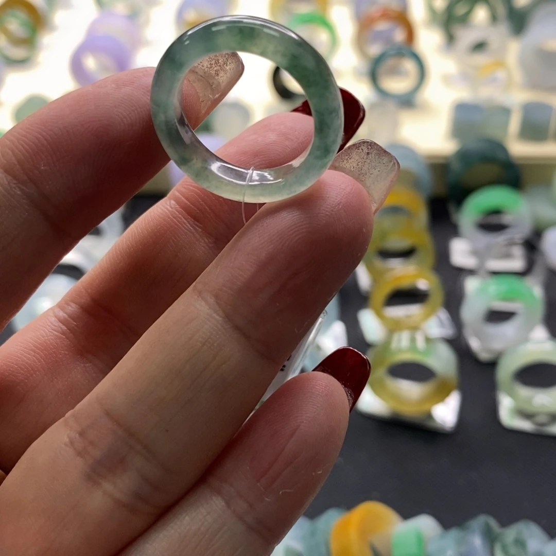 翡翠戒指未镶嵌翡翠戒指15号