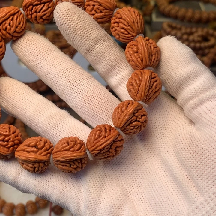 桃核手串秦岭龙纹