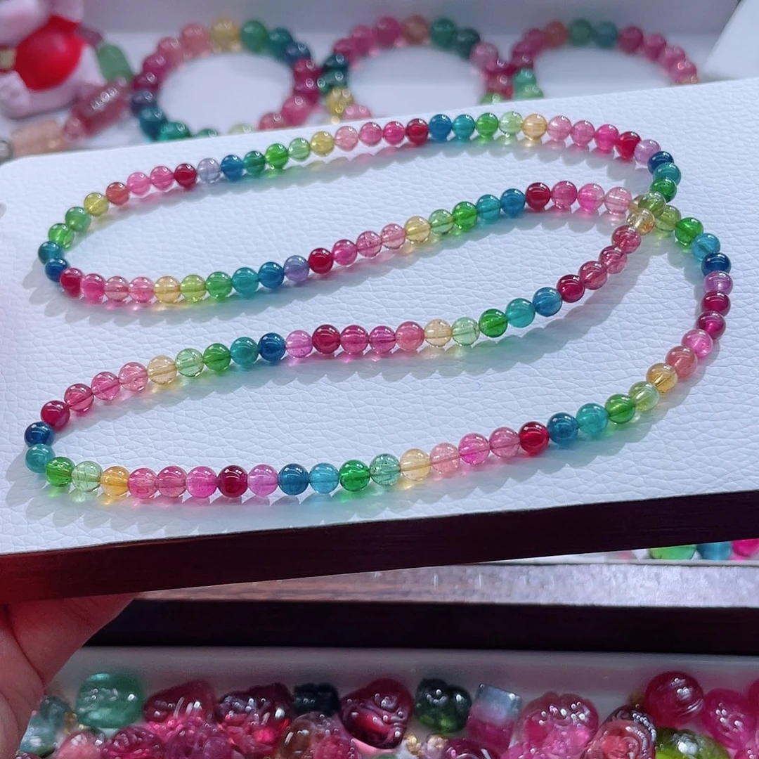碧玺手链未镶嵌5mm左右