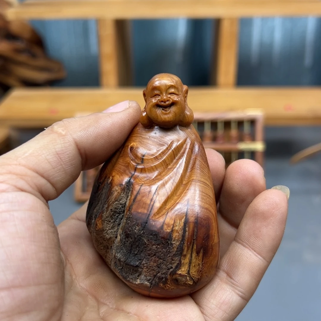 ***秋木崖柏木摆件手把件