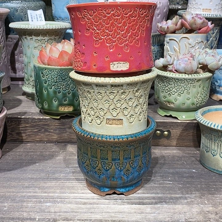 七里烧陶瓷03-13-403口径3个小**静