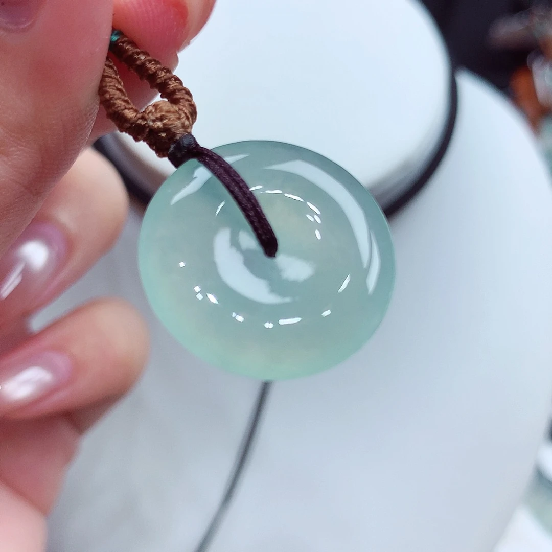 翡翠未镶嵌颈饰翡翠3，21.2/4.9