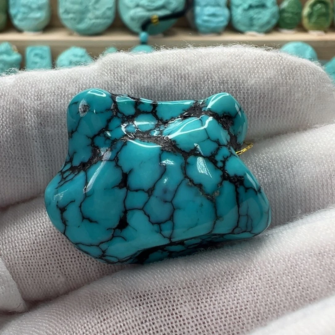 未镶嵌绿松石随形25.4mm