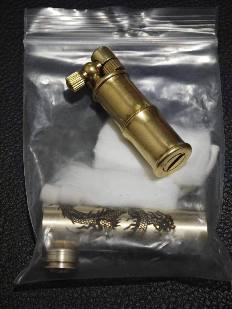 小竹节+龙纹缓释替换柱组合 煤油打火机
