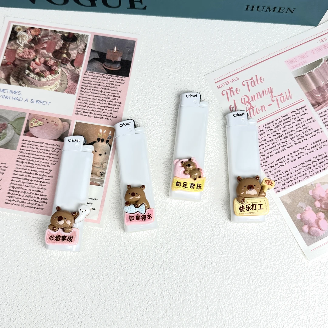 原创手工小众草蜢打火机心想事成玩偶可爱卡通送男女生情侣礼物