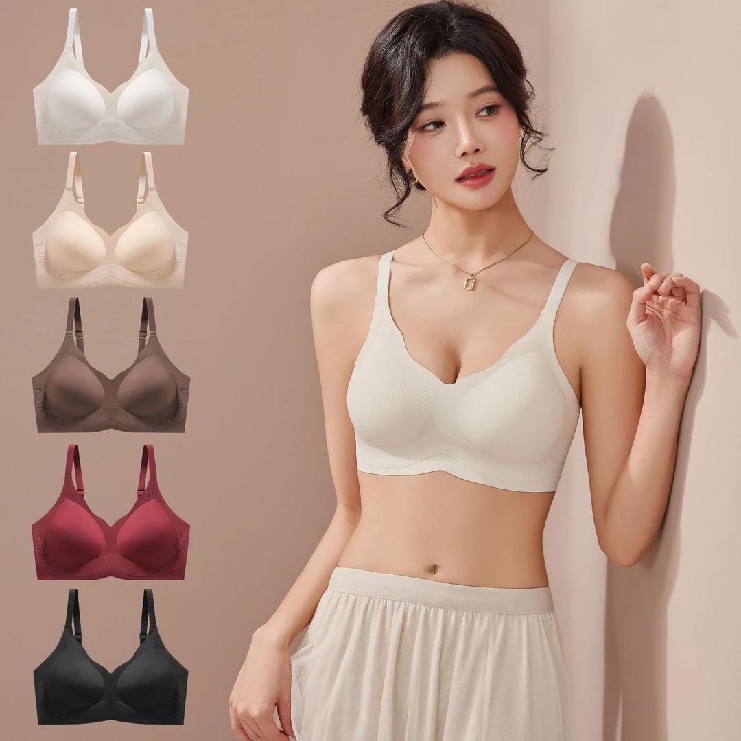 内衣女小胸聚拢型文胸外扩舒适无痕内衣小胸显大加厚蜜桃杯立体版