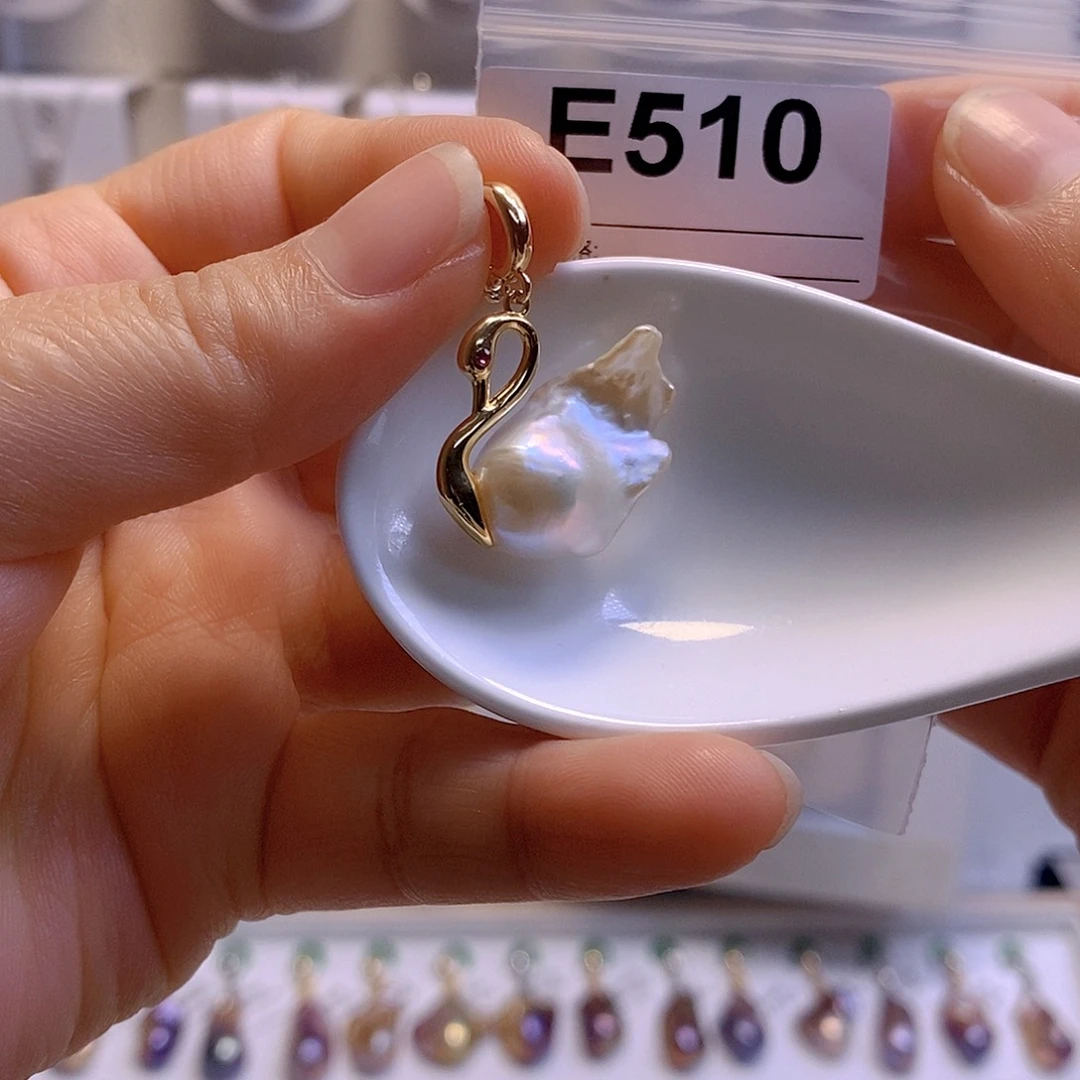 淡水珍珠颈饰银S925镶嵌