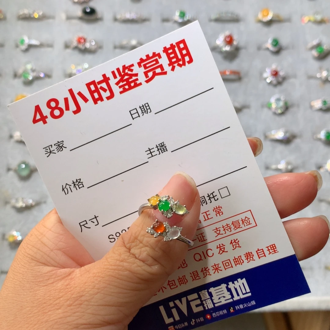 *****翡翠银S925镶嵌耳饰