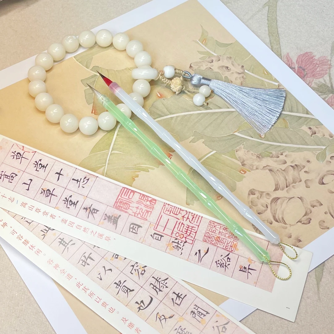 【春知晓  燕归来 】高颜值狼羊紫兼毫小楷瘦金体毛笔