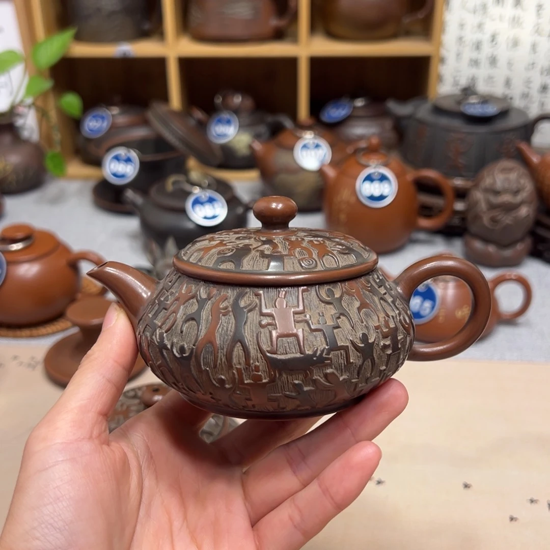 心**水广西钦州坭兴陶明炉壶