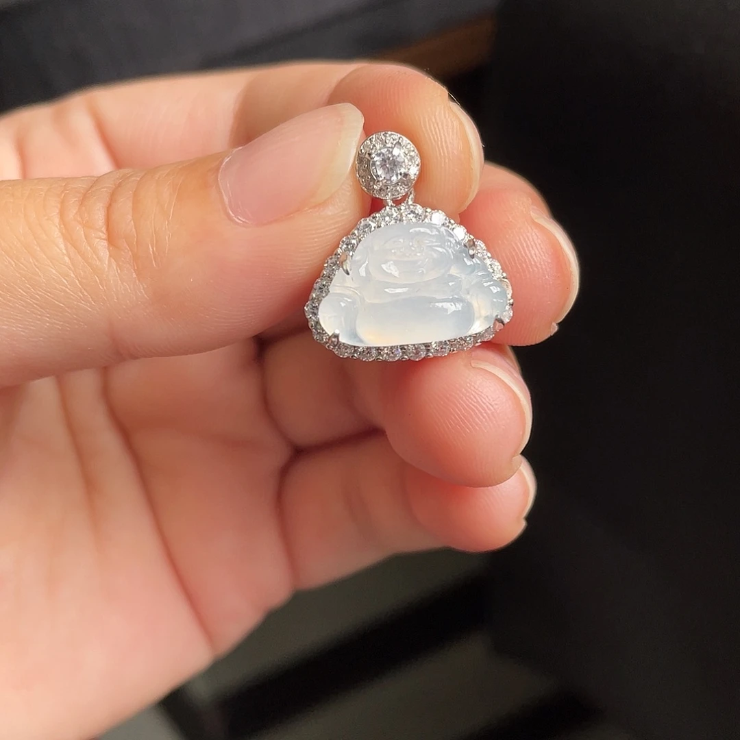 翡翠银S925镶嵌颈饰