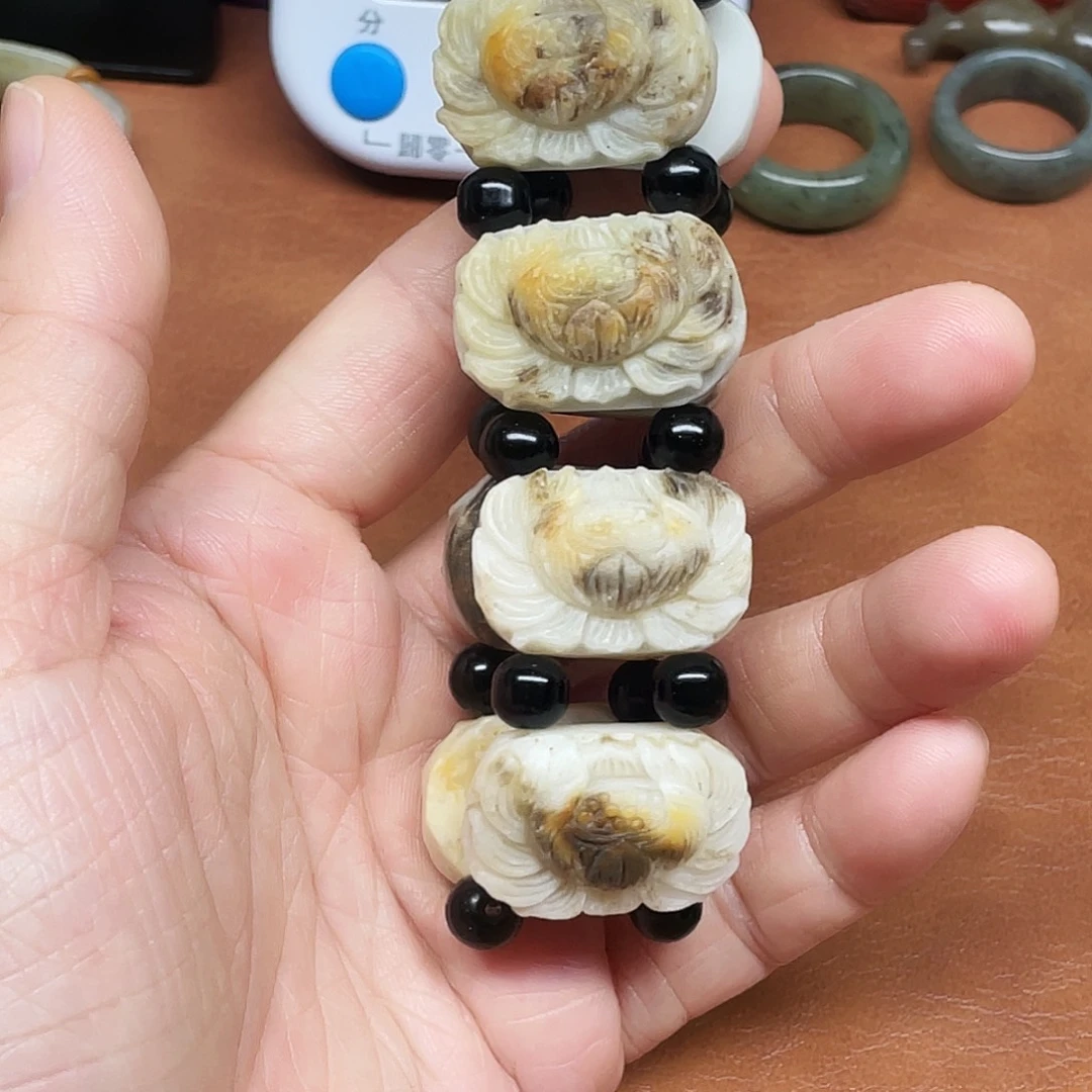 和田玉未镶嵌套链