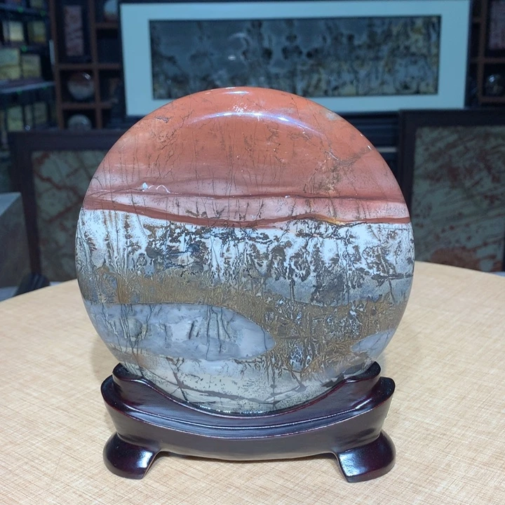 ，广西国画石摆件，收藏观赏