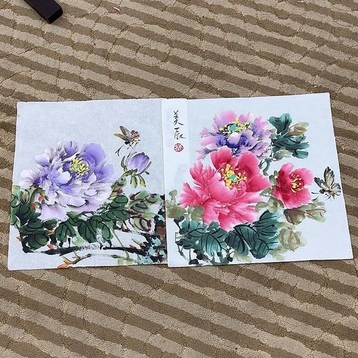 国画花鸟的翅膀和翅膀都是