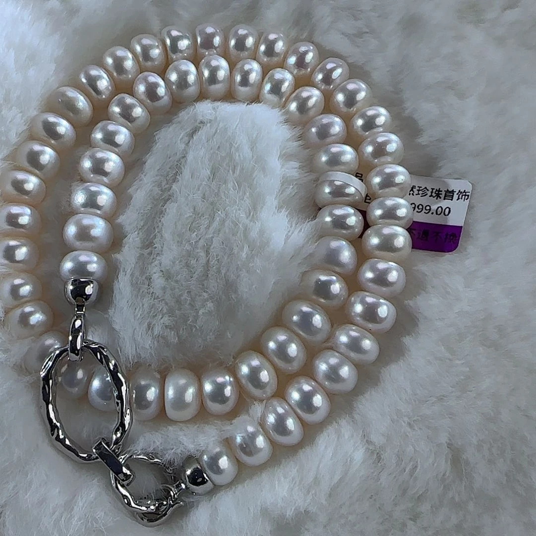 未镶嵌项链定制92淡水珍珠