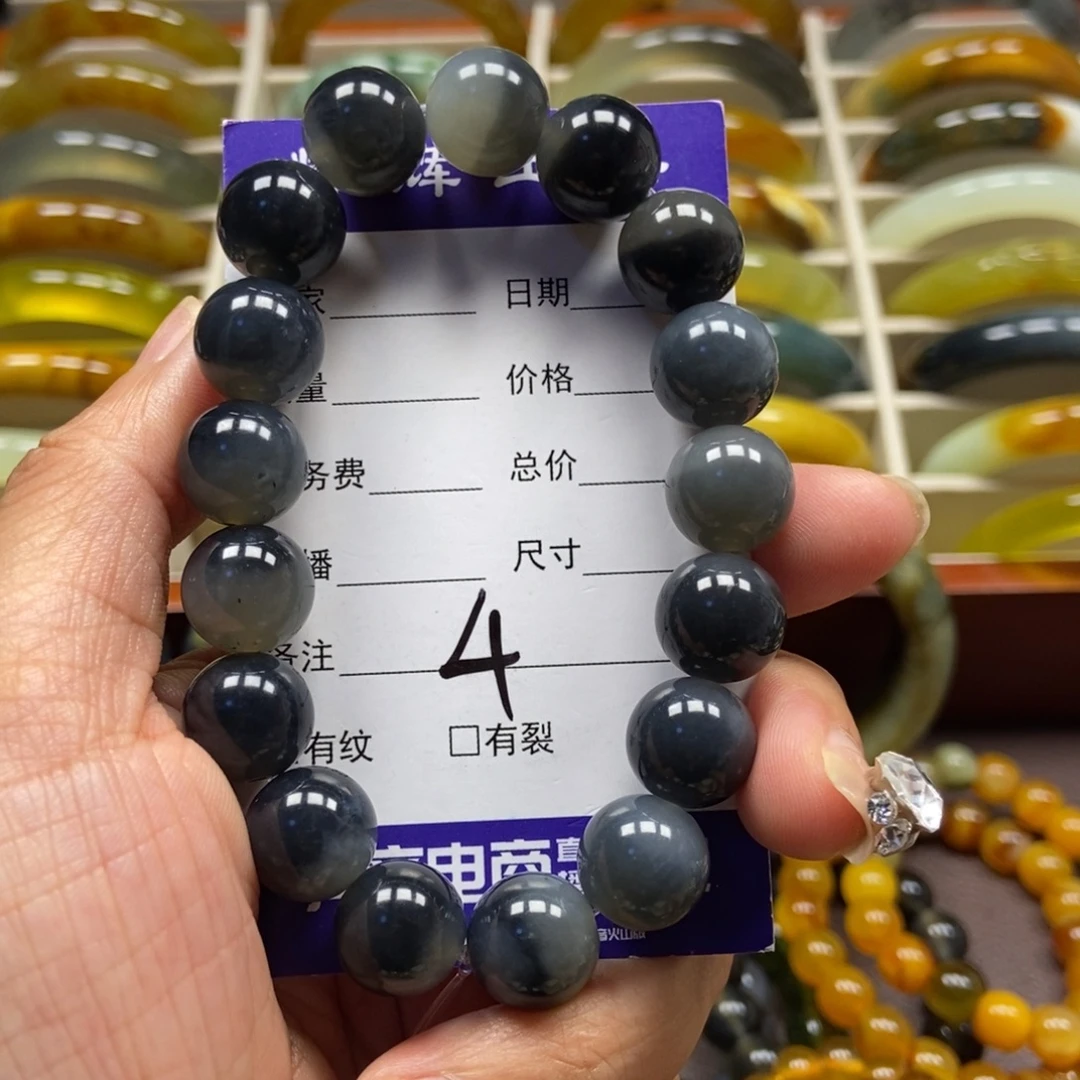 未镶嵌蛇纹石玉手串