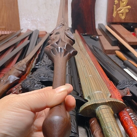 黑檀木木80长盖聂