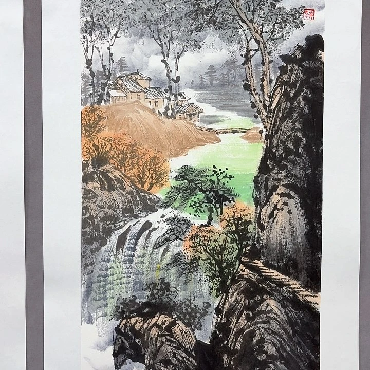 国画亲笔手绘放心去藏