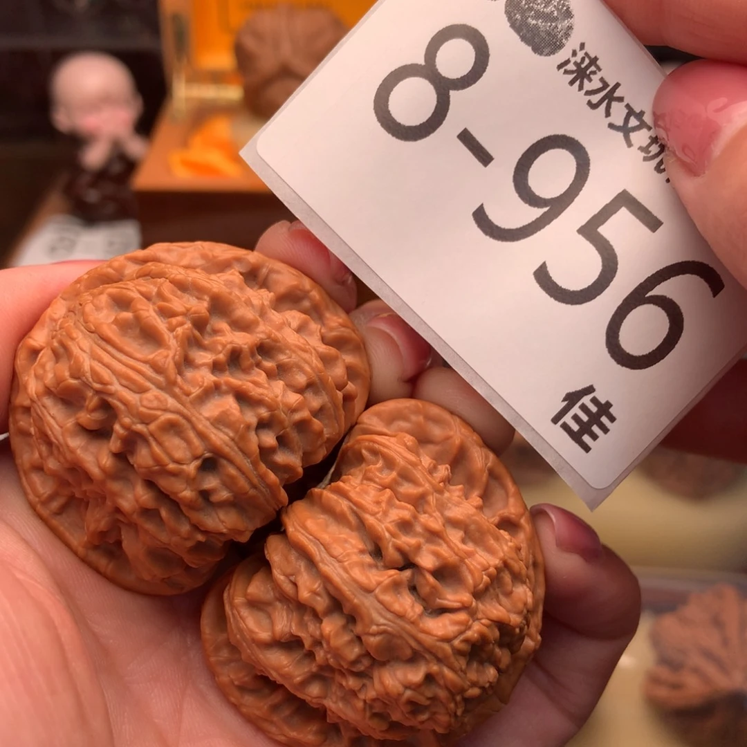 文玩核桃把件42闷白