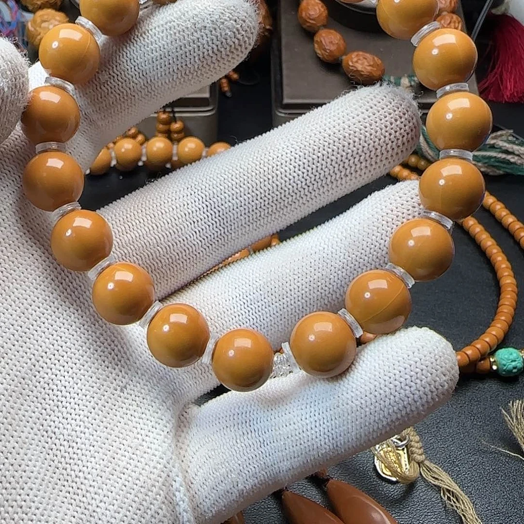 橄榄核手串/手链猴头光珠