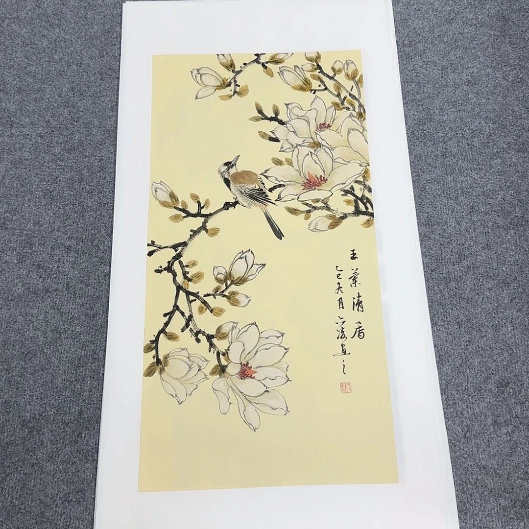 国画68*35纯手绘刘亦凌