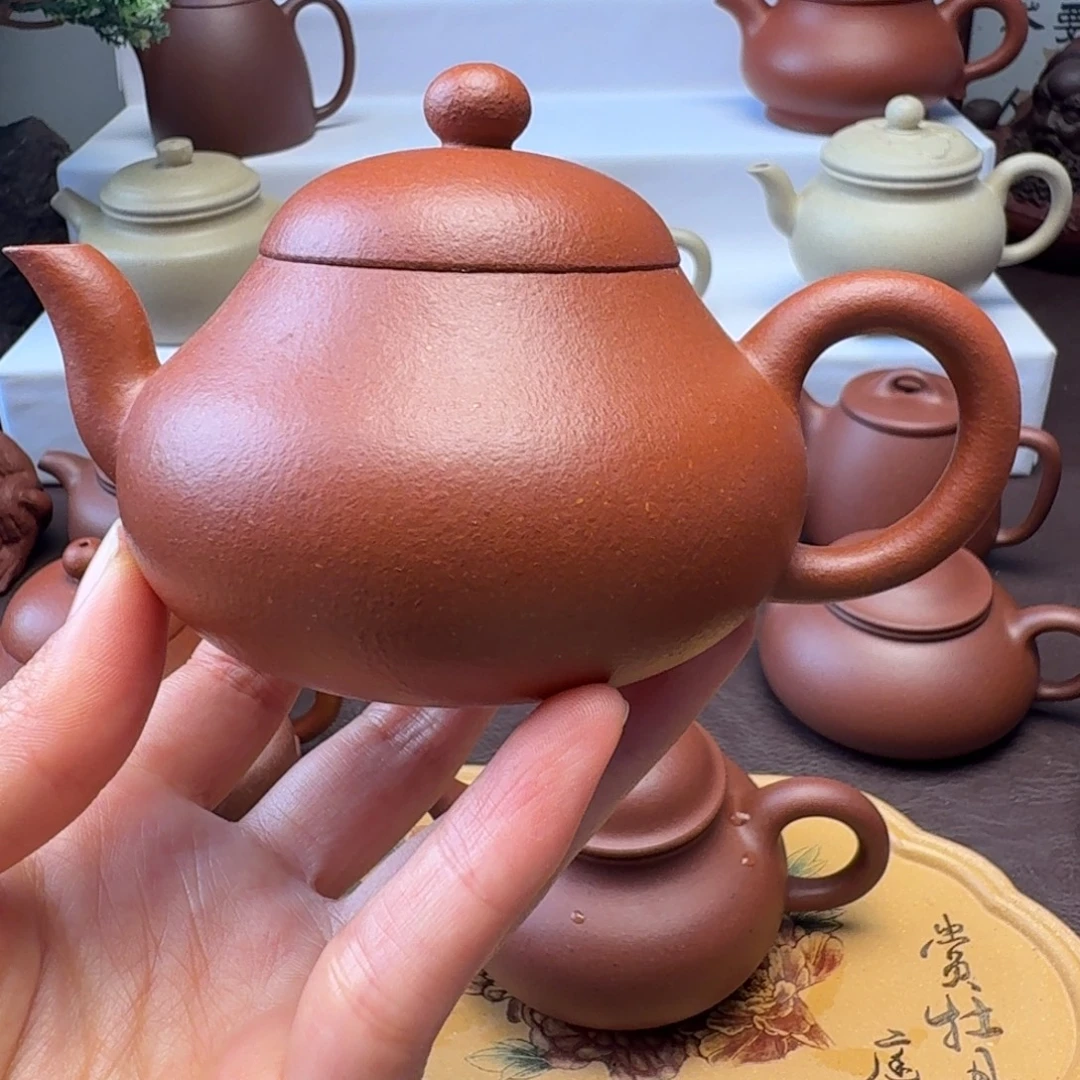伟***峰紫砂茶壶红将坡  矮梨 150