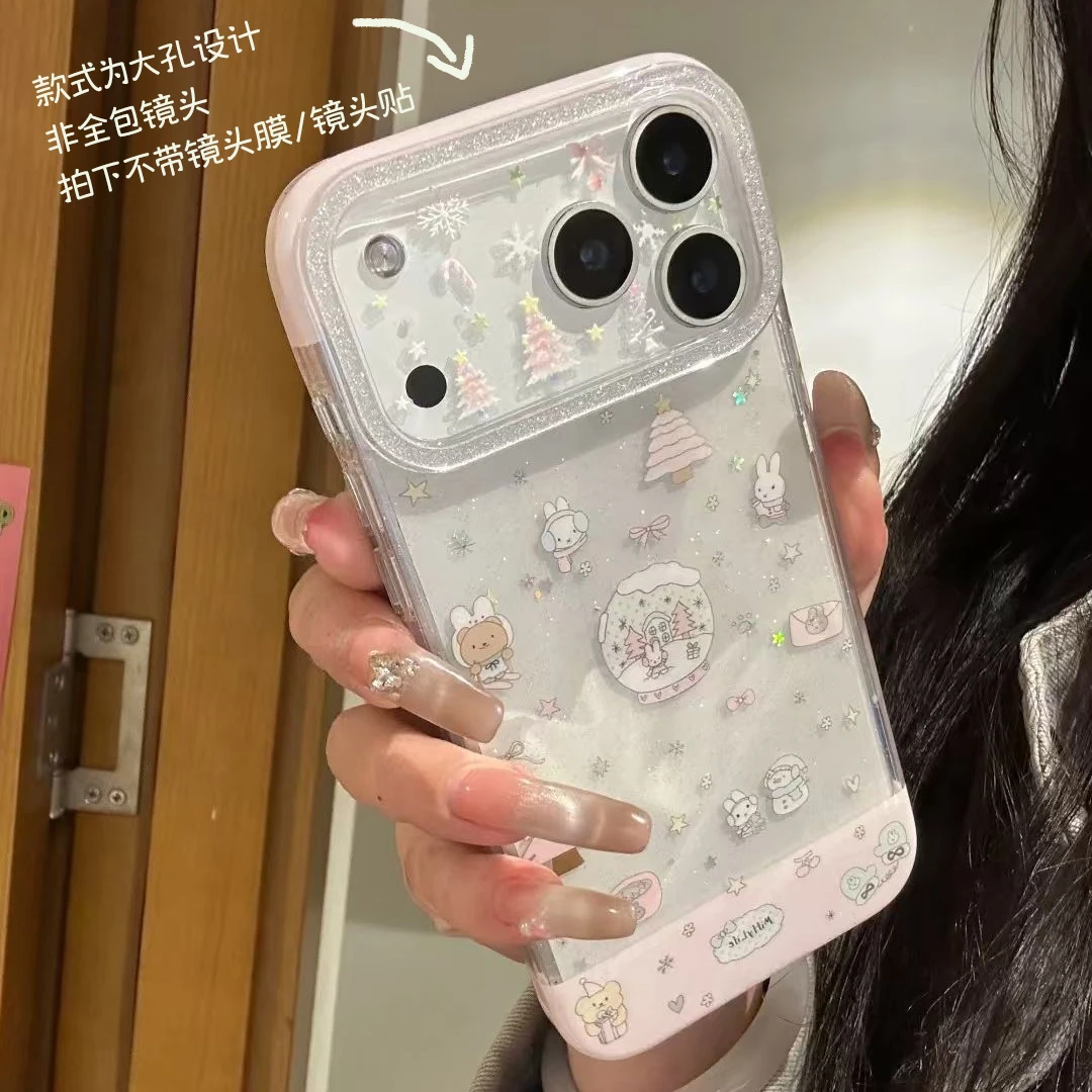 水晶球米菲适用苹果17手机壳13/14ProMax卡通iPhone16/INS风17P