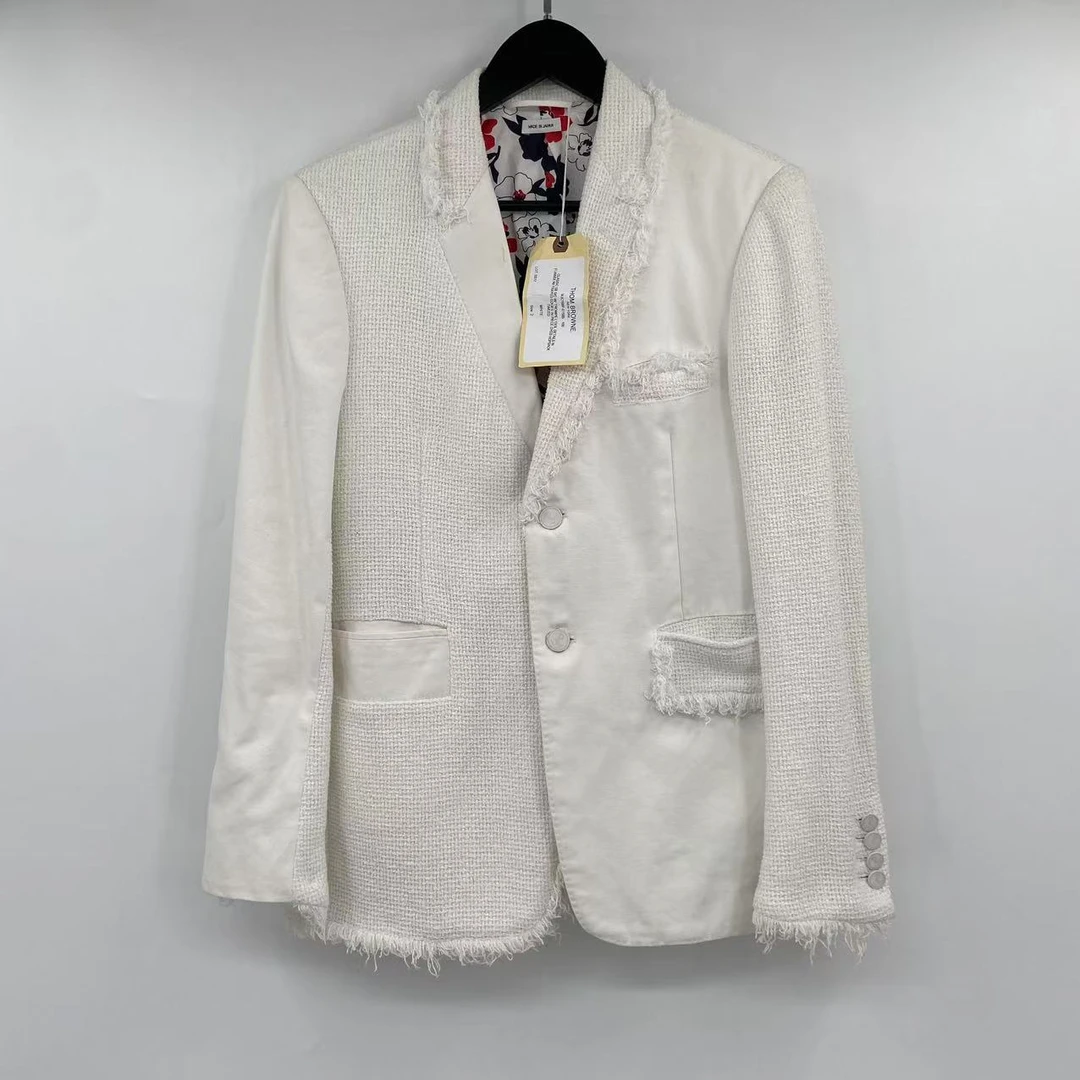 99新 THOMBROWNE 秀款拼接拉花西装GD同款