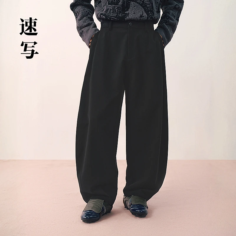 [商场同款]速写男装2026春新品休闲裤弯刀裤宽松长裤9Q1E13880